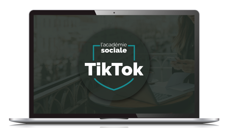 écran formation TikTok de l'académie sociale